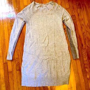 Grey sweater dress